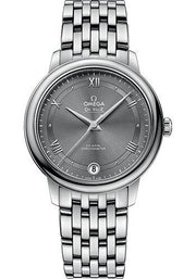 Omega De Ville Prestige Co-Axial Automatic Grey Dial Silver Steel Strap Watch for Men - 424.10.40.20.06.001