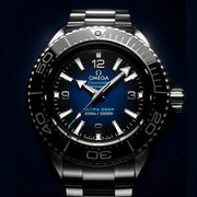 Omega Seamaster Planet Ocean 6000M Co Axial Master Chronometer Blue Dial Silver Steel Strap Watch for Men - 21530462103001