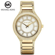 Michael Kors Kerry Mother of Pearl Dial Gold Steel Strap Watch for Women - MK3312
