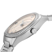 Gucci GG2570 Diamonds White Dial Silver Steel Strap Watch For Women - YA142506