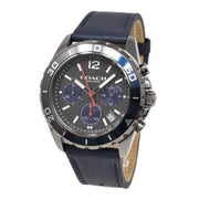 Coach Kent Grey Dial Blue Leather Strap Watch for Men - 14602558