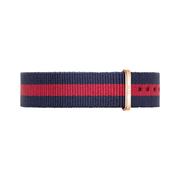 Daniel Wellington Classic Oxford White Dial Two Tone NATO Strap Watch For Women - DW00100029