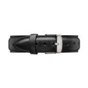 Daniel Wellington Classic Sheffield White Dial Black Leather Strap Watch For Women - DW00100053