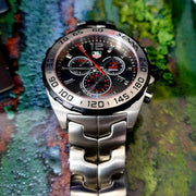 Tag Heuer Formula 1 Special Edition Chronograph Grey Dial Silver Steel Strap Watch for Men - CAZ1012.BA0883