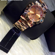 Marc Jacobs Blade Rose Gold Dial Rose Gold Steel Strap Watch for Women - MBM3142
