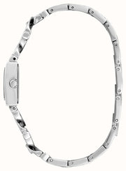 Guess Lily Quartz Silver Dial Silver Steel Strap Watch For Women - GW0528L1