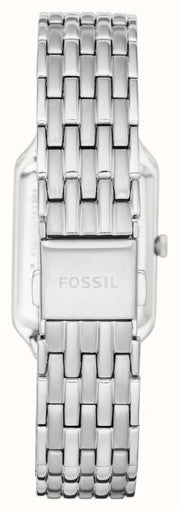 Fossil Raquel Three Hand Date White Dial Silver Steel Strap Watch for Women - ES5221