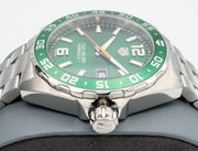 Tag Heuer Formula 1 Limited Edition Green Dial Silver Steel Strap Watch for Men - WAZ1017.BA0842