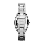 Fossil Wallace Silver Dial Silver Steel Strap Watch for Women - ES3174