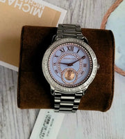 Michael Kors Madelyn Quartz Blue Dial Silver Steel Strap Watch For Women - MK6286