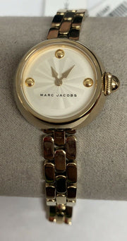 Marc Jacobs Courtney White Dial Gold Steel Strap Watch for Women - MJ3457