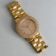 Marc Jacobs Marci Crystals Rose Gold Dial Rose Gold Steel Strap Watch for Women - MBM3192