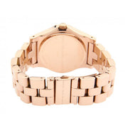 Marc Jacobs Rivera White Dial Rose Gold Steel Strap Watch for Women - MBM3138