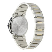 Versace Greca Logo Moonphase Mother of Pearl Dial Two Tone Steel Strap Watch for Women - VE7G00524