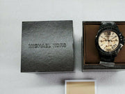 Michael Kors Everest Quartz Rose Gold Dial Black Steel Strap Watch For Women - MK5872