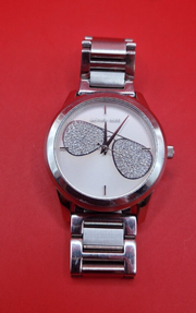 Michael Kors Harman Analog Silver Dial Silver Steel Strap Watch For Women - MK3672