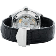 Tag Heuer Carrera Date Silver Dial Black Leather Strap Watch for Men - WBN2111.FC6505