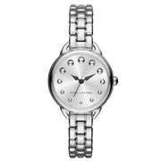 Marc Jacobs Betty White Dial Silver Steel Strap Watch for Women - MJ3497