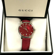 Gucci G-Timeless Cherry Red Mother of Pearl Dial 27mm Watch For Women - YA126584