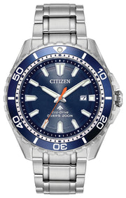 Citizen Promaster Marine Blue Dial Silver Steel Strap Watch For Men - BN0191-80L