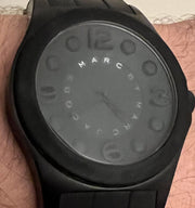 Marc Jacobs Pelly Black Dial Black Silicon Strap Watch for Women - MBM2511