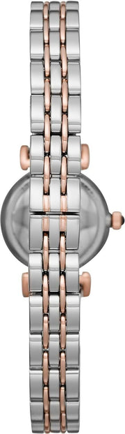 Emporio Armani Gianni T Bar Quartz Blue Dial Two Tone Steel Strap Watch For Women - AR11222