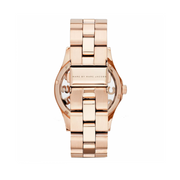 Marc Jacobs Henry Skeleton Rose Gold Dial Rose Gold Steel Strap Watch for Women - MBM3264