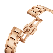 Daniel Wellington Iconic Donna Pink Dial Rose Gold Steel Strap Watch For Women - DW00100331