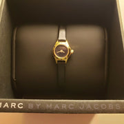 Marc Jacobs Blade Black Dial Black Leather Strap Watch for Women - MBM1345