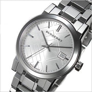 Burberry The City White Dial Silver Steel Strap Watch for Women - BU9100