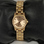 Marc Jacobs Dinky Rose Gold Dial Rose Gold Steel Strap Watch for Women - MBM3200
