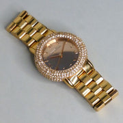 Marc Jacobs Marci Crystals Rose Gold Dial Rose Gold Steel Strap Watch for Women - MBM3192