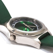 Marc Jacobs Henry Skeleton Green Dial Green Leather Strap Watch for Women - MBM1336