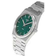 Tissot PRX Green Dial Silver Steel Strap Watch For Men - T137.410.11.091.00