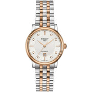 Tissot T Classic Carson Premium Diamonds White Dial Two Tone Steel Strap Watch for Women - T122.207.22.036.00