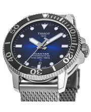 Tissot Seastar 1000 Powermatic 80 Blue Dial SIlver Mesh Bracelet Watch For Men - T120.407.11.041.02