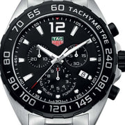 Tag Heuer Formula 1 Chronograph Black Dial Silver Steel Strap Watch for Men - CAZ1010.BA0842