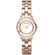 Marc Jacobs Blade White Dial Rose Gold Steel Strap Watch for Women - MBM3076