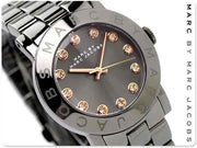 Marc Jacobs Rock Crystal Grey Dial Grey Steel Strap Watch for Women - MBM8596