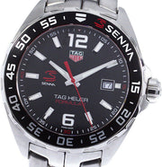 Tag Heuer Formula 1 Senna Limited Edition Black Dial Silver Steel Strap Watch for Men - WAZ1012.BA0883