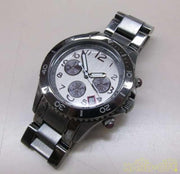 Marc Jacobs Rock Chronograph Gunmetal Grey Dial Grey Steel Strap Watch for Men - MBM3160