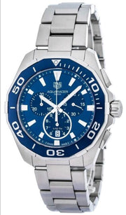 Tag Heuer Aquaracer Blue Dial SIlver Steel Strap Watch for Men - CAY111B.BA0927