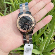 Marc Jacobs Blade Chronograph Grey Dial Two Tone Steel Strap Watch for Women - MBM3180