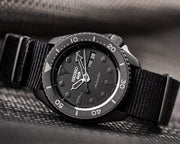 Seiko 5 Sports Automatic Black Dial Black NATO Strap Watch For Men - SRPD79K1