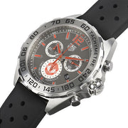 Tag Heuer Formula 1 Manchester United Special Edition Grey Dial Black Silicone Strap Watch for Men - CAZ101M.FT8024