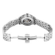 Tissot Le Locle Automatic Diamonds Mother of Pearl Black Dial Silver Steel Strap Watch For Women - T006.207.11.126.00