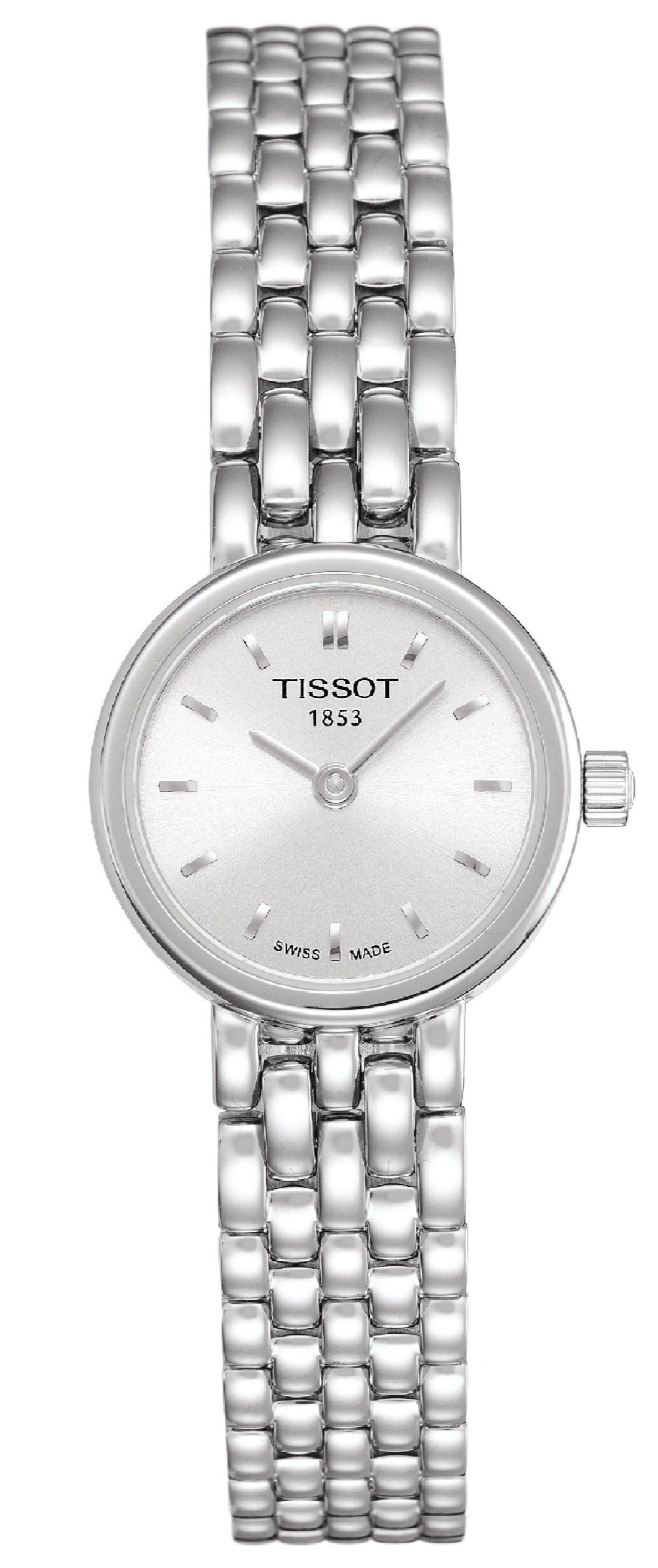 Tissot T Lady Lovely Silver Dial Silver Steel Strap Watch For Women - T058.009.11.031.00