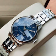 Tissot Chemin Des Tourelles Powermatic 80 Lady Blue Dial Silver Steel Strap Watch For Women - T099.207.11.048.00