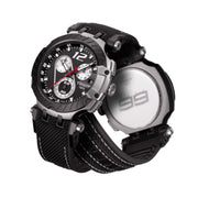 Tissot T Race Chronograph Anthracite Black Dial Black Silicone Strap Watch For Men - T115.417.27.061.00