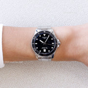 Tissot Seastar 1000 Black Dial Silver Steel Strap Watch For Men - T120.410.11.051.00